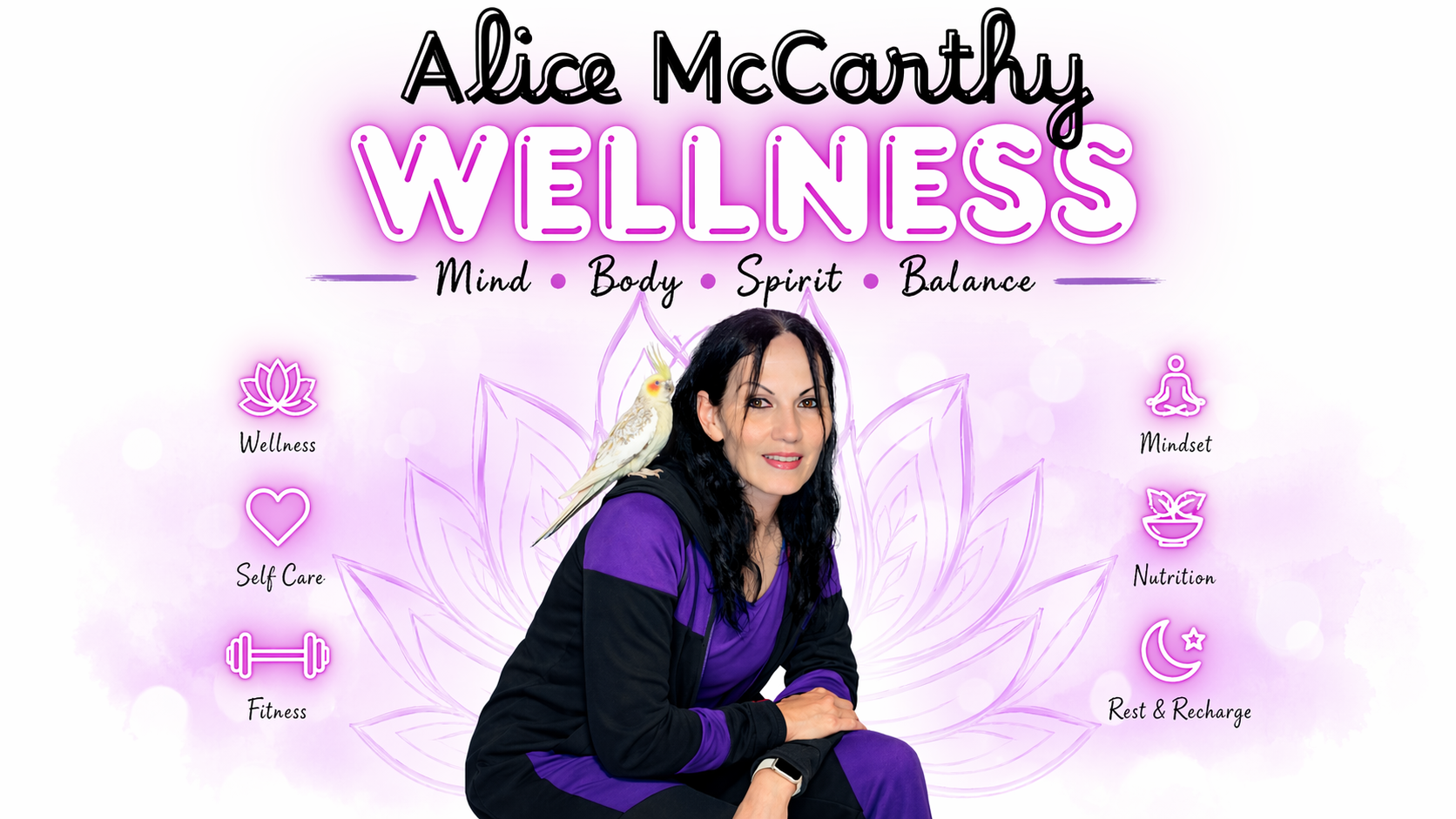 Woman over 50 smiling in a healthy lifestyle blog header