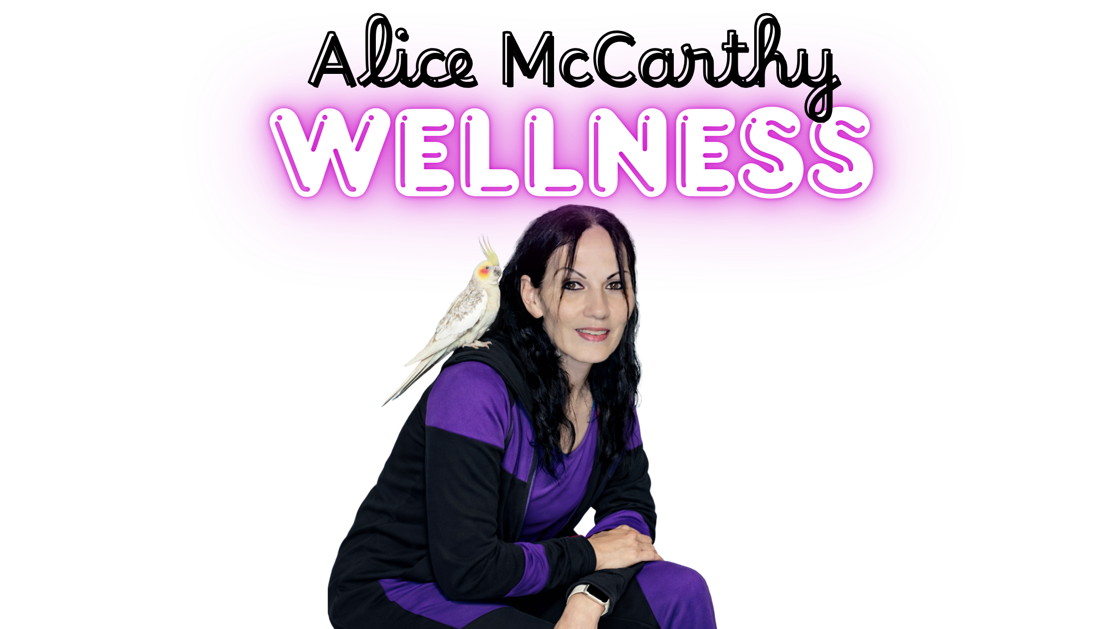 Woman over 50 smiling in a healthy lifestyle blog header