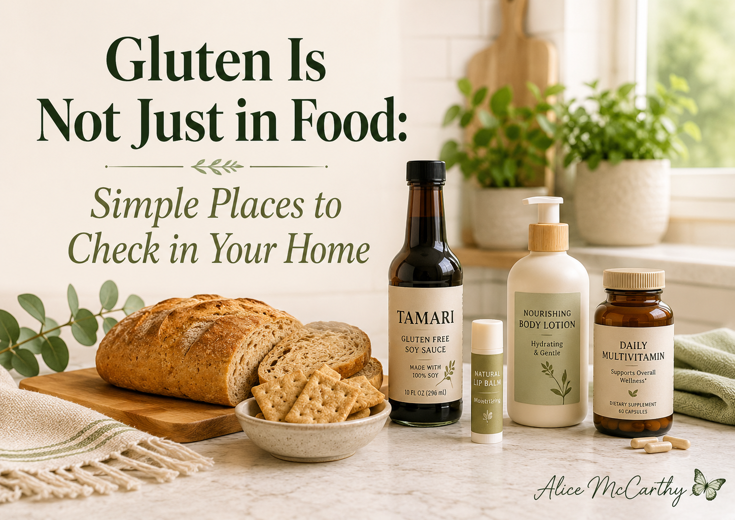 Gluten Is Not Just in Food: Simple Places to Check in Your Home