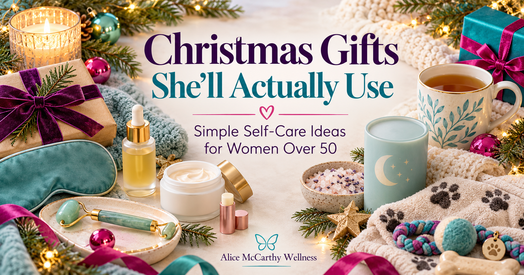 Christmas Gifts She’ll Actually Use: Simple Self-Care Ideas for Women Over 50